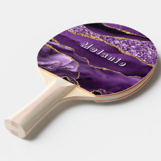 Personalisiertes Namens-Tischtennisschläger Lila u Tischtennis Schläger