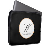 Personalisiertes Namens- und Initial-Tech-Geschenk Laptopschutzhülle (Vorne Rechts)