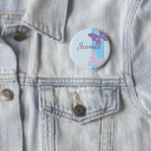 Personalisiertes NamensAbzeichen - Schmetterlinge Button (Beispiel)