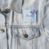 Personalisiertes NamensAbzeichen - Schmetterlinge Button (Beispiel)