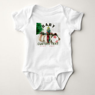 Personalisiertes Namensankündigungs-Baby-Bodysuit Baby Strampler