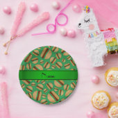 Personalisiertes Namensgeburtenmuster Pappteller (Party)