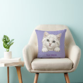Personalisiertes Namensgeschenk mit Katzenkunst Kissen (Stuhl )