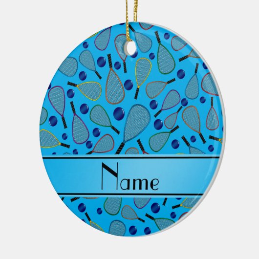 Personalisiertes Namenshimmelblau Keramikornament (Links)