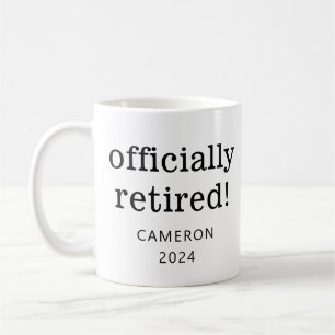 Personalisiertes Namensjahr Ruhestand Ruheständler Kaffeetasse