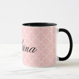 Personalisiertes Namenskaffee-Tasse | rosa Tasse