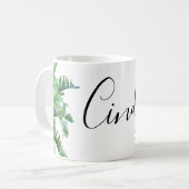personalisiertes Namensmit Monogramm auch Kaffeetasse (Vorderseite Links)