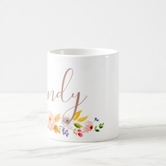 personalisiertes Namensmit Monogramm auch Kaffeetasse (Mittel)