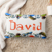 Personalisiertes Namensmonogramm für David/Jungen Lendenkissen (Decke)