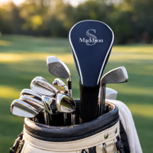 Personalisiertes Namensmonogramm in Navy Schwarz