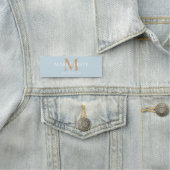 Personalisiertes Namensmonogramm Namensschild (Beispiel)