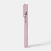 Personalisiertes Namensmonogramm Staubrose iPhone Hülle (Linke Seite)