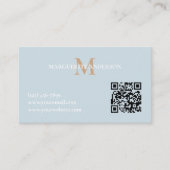 Personalisiertes Namensmonogramm Visitenkarte (Vorderseite)