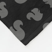 Personalisiertes Namensmuster des schwarzen Fleecedecke (Ecke)