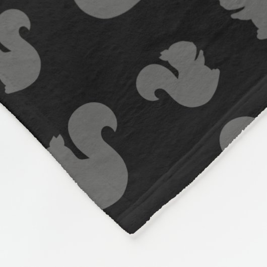 Personalisiertes Namensmuster des schwarzen Fleecedecke (Ecke)