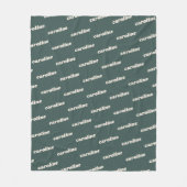 Personalisiertes Namensmuster Retro Schriftart Sag Fleecedecke (Vorderseite)