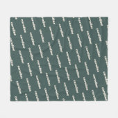 Personalisiertes Namensmuster Retro Schriftart Sag Fleecedecke (Vorderseite (Horizontal))