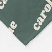 Personalisiertes Namensmuster Retro Schriftart Sag Fleecedecke (Ecke)