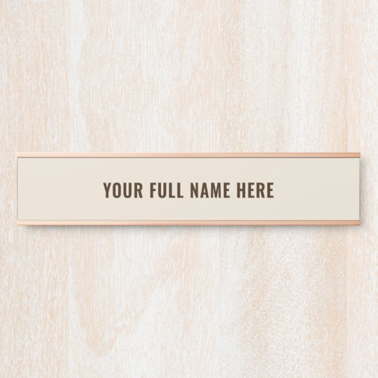 Personalisiertes Namensschild Beispiel Farben wähl (Vorderseite )