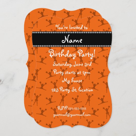 Personalisiertes Namensschild Einladung (Vorne/Hinten)