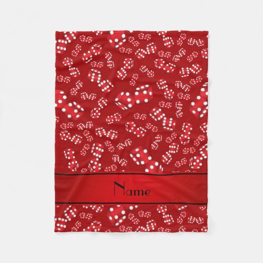 Personalisiertes Namensschild Fleecedecke (Vorderseite)