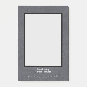 Personalisiertes Namensschild für die Faltschacht Post-it Klebezettel