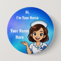 Personalisiertes Namensschild für Krankenschwester