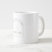 Personalisiertes Namensschild für moderne angefügt Jumbo-Tasse (Vorderseite Rechts)