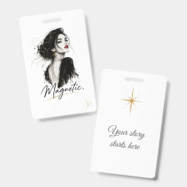 Personalisiertes Namensschild | Magnetisch Vertika Ausweis