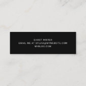 Personalisiertes Namensschild Mini Visitenkarte (Rückseite)