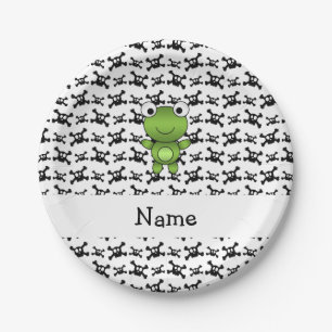 Personalisiertes Namensschild Pappteller