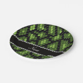 Personalisiertes Namensschild Pappteller (Schrägansicht)