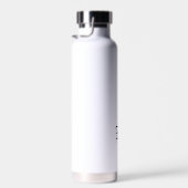 Personalisiertes Namensschrift Weiß Trinkflasche (Rechts)