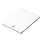 Personalisiertes Namensschriftmonogramm Notizblock (Rotiert)