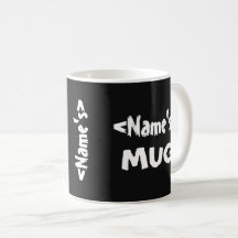 Personalisiertes Namenstrio Schwarz-weiß
