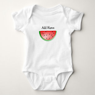 Personalisiertes Namenswassermelone-Baby-T-Shirt Baby Strampler