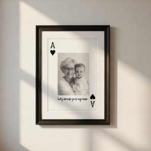 Personalisiertes Nana-Foto Ass of Pik Custom Poster