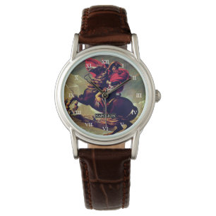Personalisiertes Napoleon-Reiten Armbanduhr