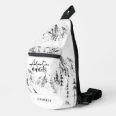 Personalisiertes Naturerlebnis der Berge Crossbody Bag (Rechte Ecke)