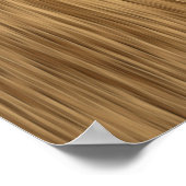 Personalisiertes Naturholz-Man-Höhlenposter Poster (Ecke)