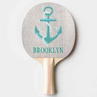 Personalisiertes Nautic Anchor Ping Pong Paddle Tischtennis Schläger