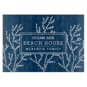 Personalisiertes Nautic Beach House Schneidebrett