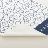 Personalisiertes Nautic Rope Pattern Sherpadecke (3/4)