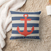 Personalisiertes Nautical Baby Kinderzimmer Kissen (Decke)
