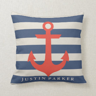 Personalisiertes Nautical Baby Kinderzimmer Kissen
