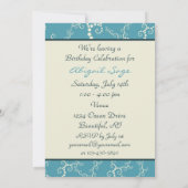 Personalisiertes Nautical Sailboat Einladung zum G (Rückseite)