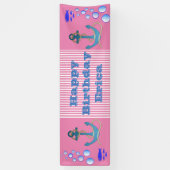Personalisiertes Nautical Themed Happy Birthday Ba Banner (Vertikal)