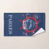 Personalisiertes nautisches Blau Handtuch (Handtuch)