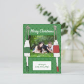 Personalisiertes nautisches Foto Weihnachten (Stehend Vorderseite)