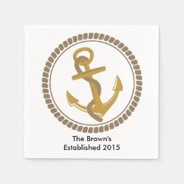 Personalisiertes nautisches Party Napkins Serviette